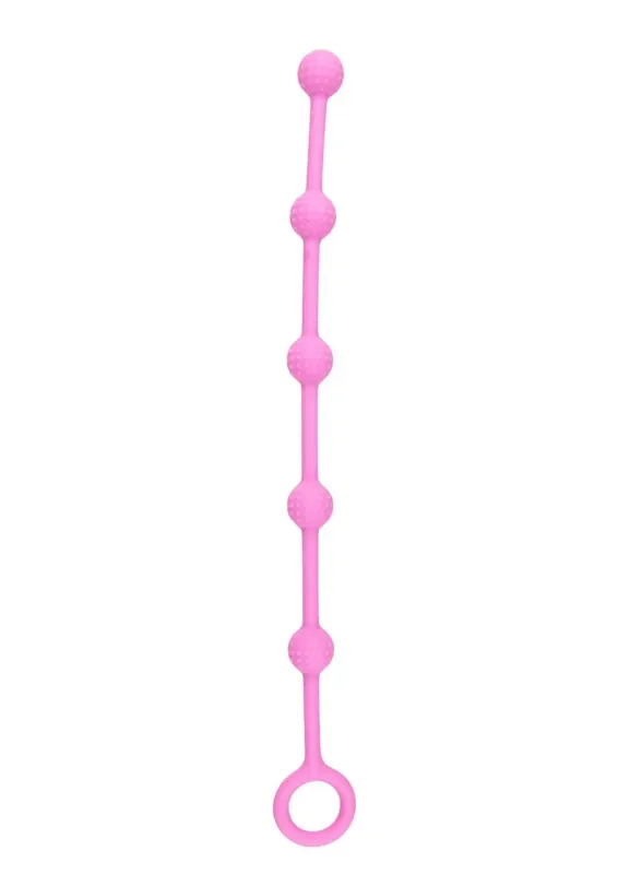 Genoppte Analkugelkette Pink S