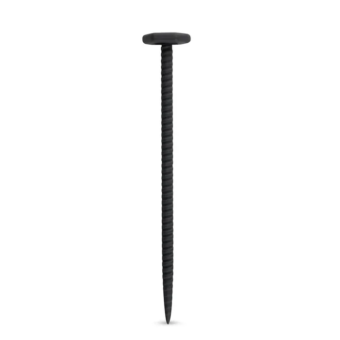 Gerippter Dilatator S aus Silikon – schwarz