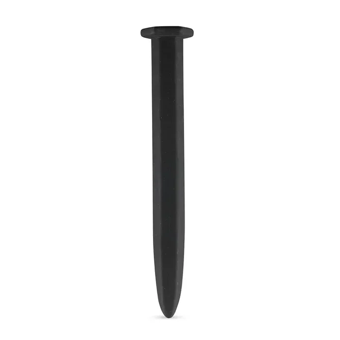 Gerippter Dilatator XL aus Silikon – schwarz