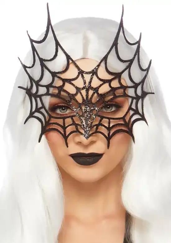 Gestanzte Spinnennetz-Maske