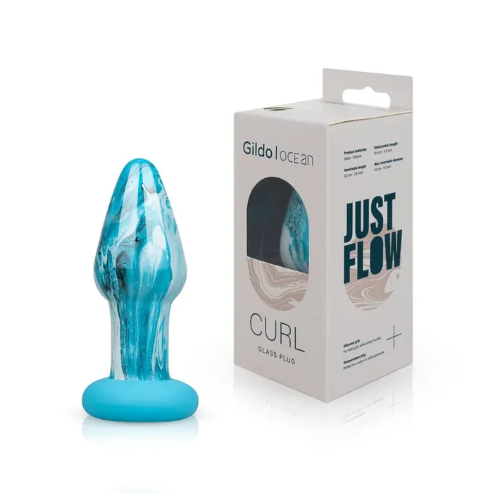 Gildo – Ocean Curl Glas-Analplug