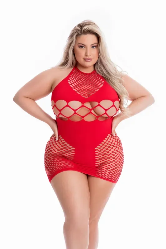 Girl Gone Bad Kleid für Kurven – Rot