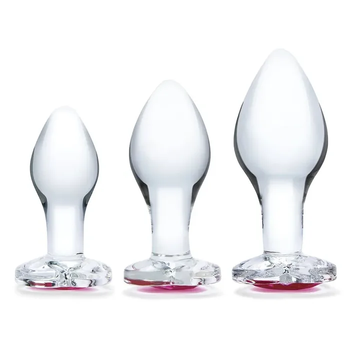Glas – Heart Jewel Glass Anal Training Kit 3 pcs