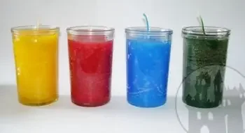 Glaskerze Elemente