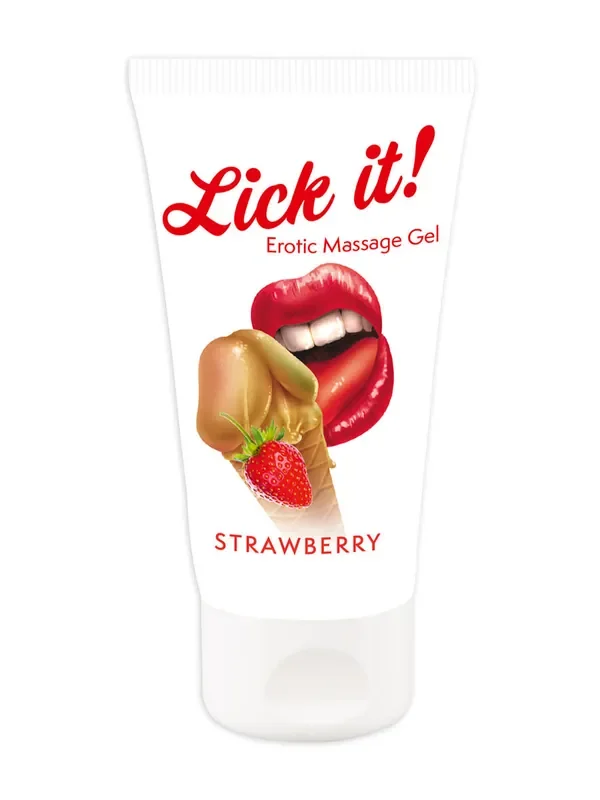 Gleitgel Lick it mit Erdbeergeschmack (50ml)
