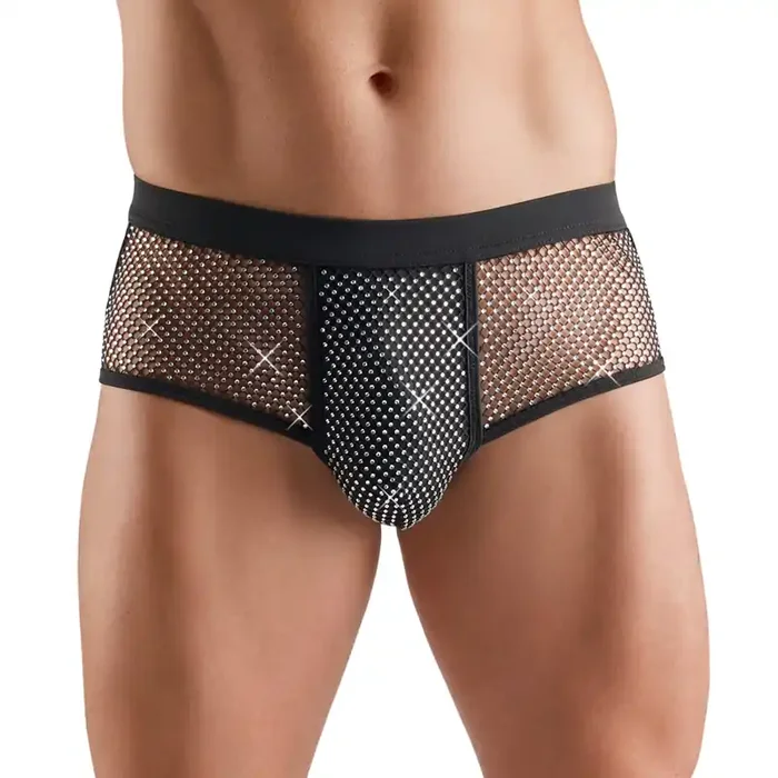 Glitzer Pants mit Netzeinsätze für besondere Momente