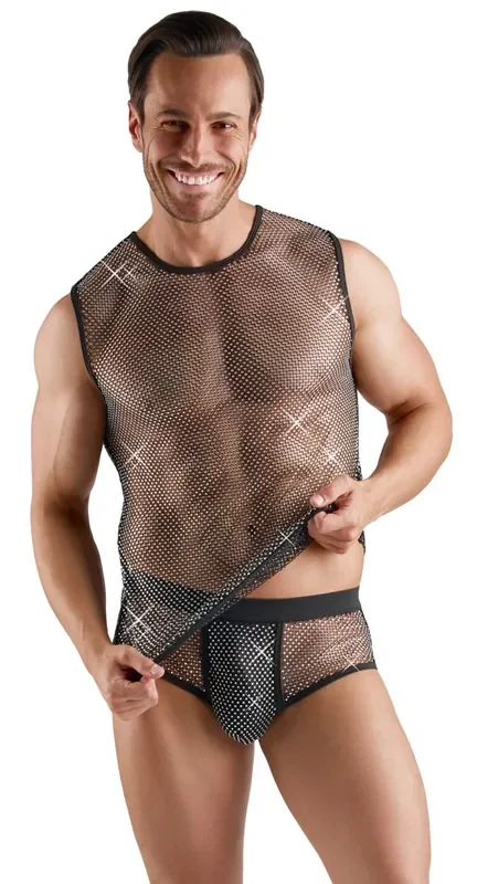 Glitzer Shirt aus dehnbarem Material