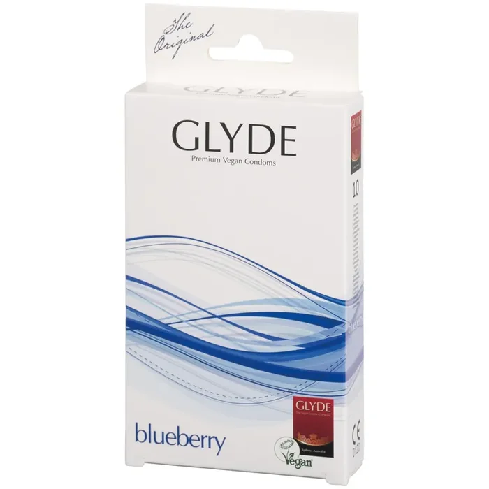 Glyde Ultra Blueberry Kondome mit Geschmack 10 Stk