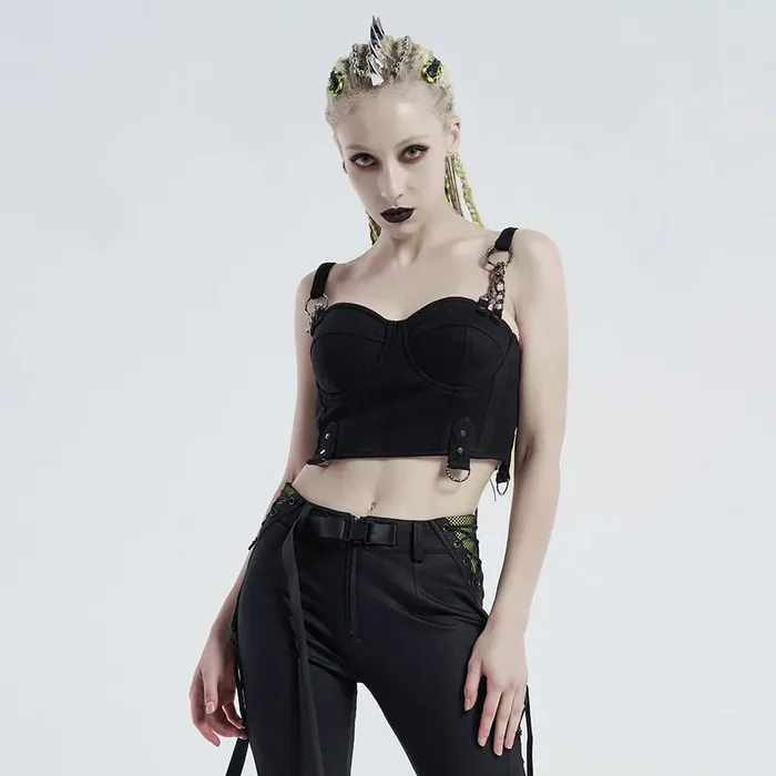 Gothic Biker & Punk Crop Top