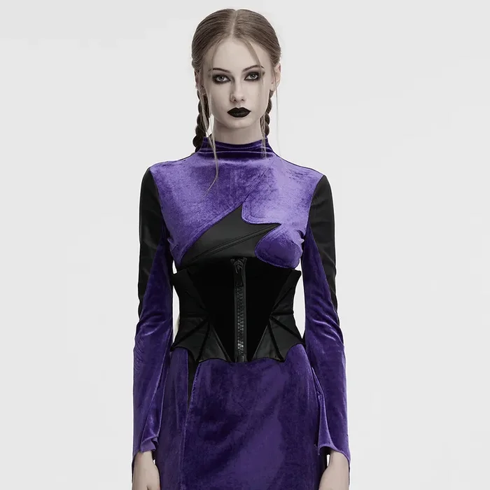 Gothic Korsettgürtel mit Batwing-Design