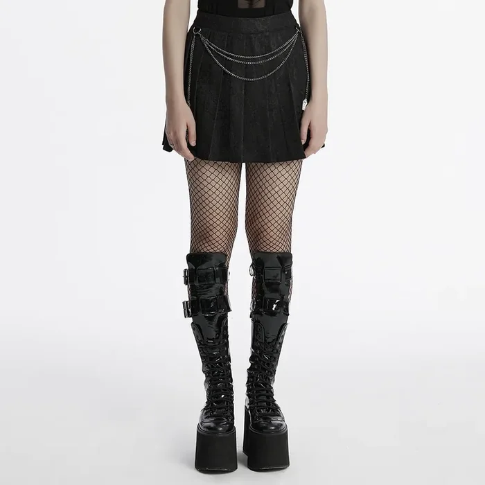 Gothic Mini-Rock mit A-Linien-Schnitt