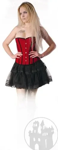 Gothicminirock mit Spitze