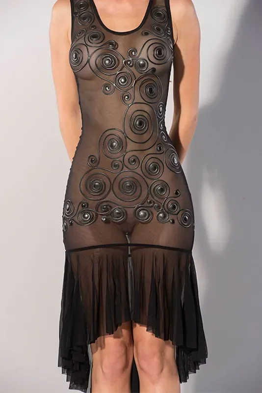 GP Kleid aus bedrucktem Datex