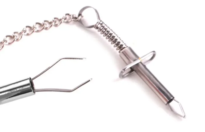 Grabber Nippelklemmen mit Kette