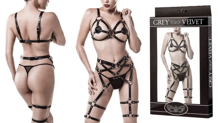 GREY VELVET 3-teiliges Erotik-Set