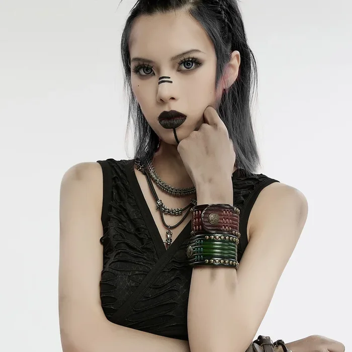Grungy Punk-Armband-Set