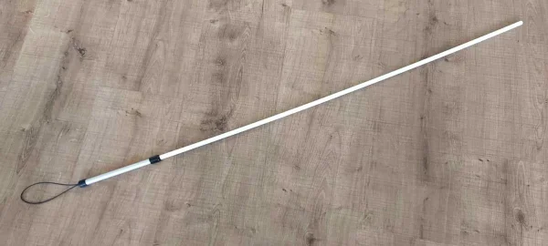 Gummiüberzogener Rohrstock mit Aluminiumgriff (Farbe: Rot, Länge: 60cm, Durchmesser: 8mm)