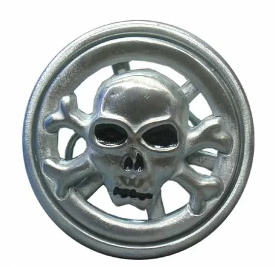 Gürtelschnalle – Totenkopf