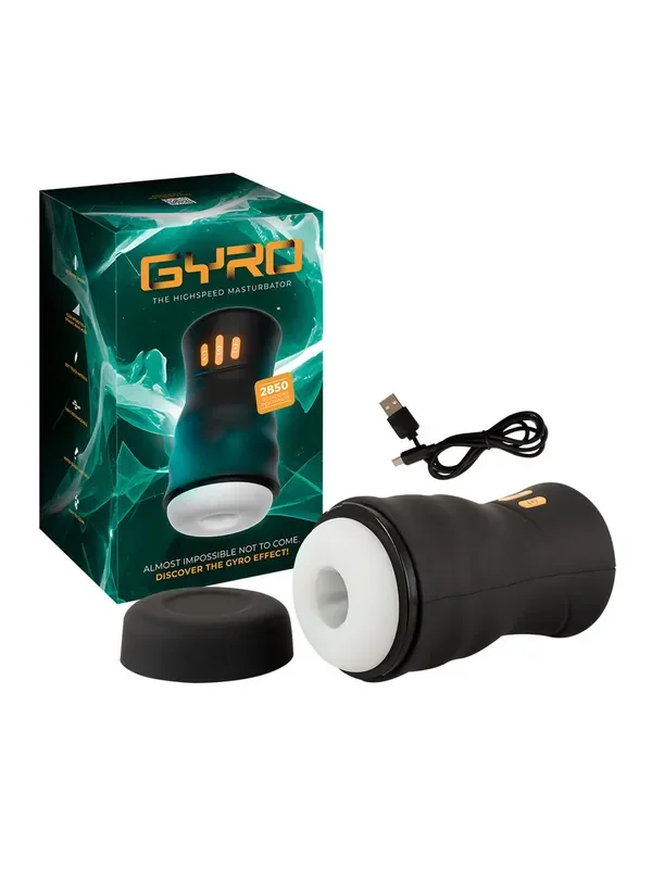 Gyro Highspeed Masturbator Masturbator mit Schüttelbewegungen, schwarz