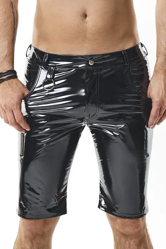 Halblange PVC Shorts