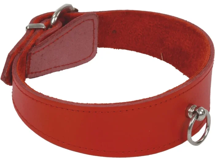 Halsband „Passion“ mit Ring der O, rot