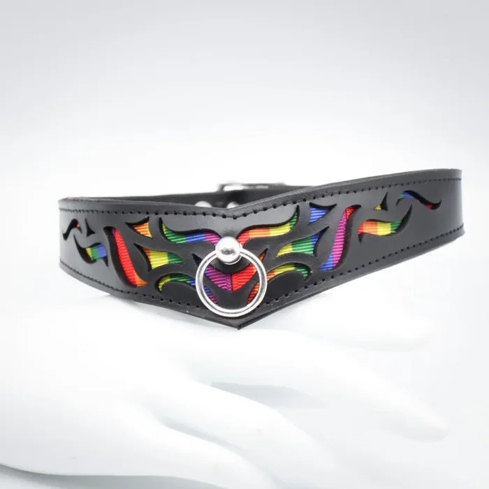 Halsband „incision No. 7“ – pride rainbow – penumbra