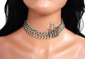 Halsband mit 3 Ketten
