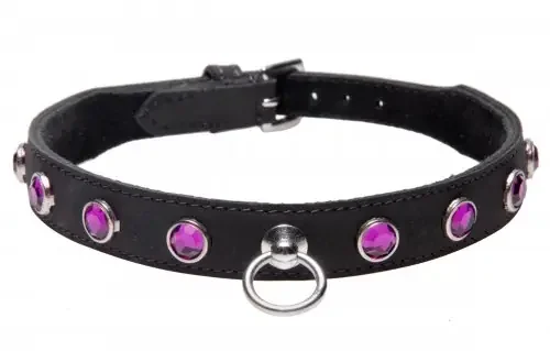 Halsband mit Strasssteinen