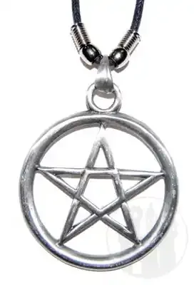 Halskette mit Pentagramm – groß
