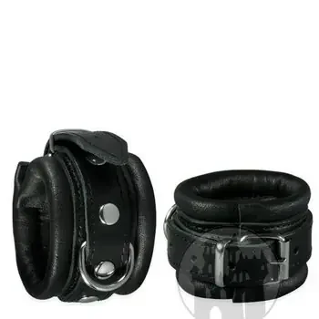 Handfessel schwarz mit D-Ring
