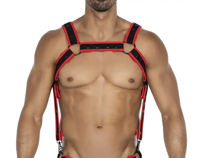 Harness mit abnehmbaren Hosenträgern