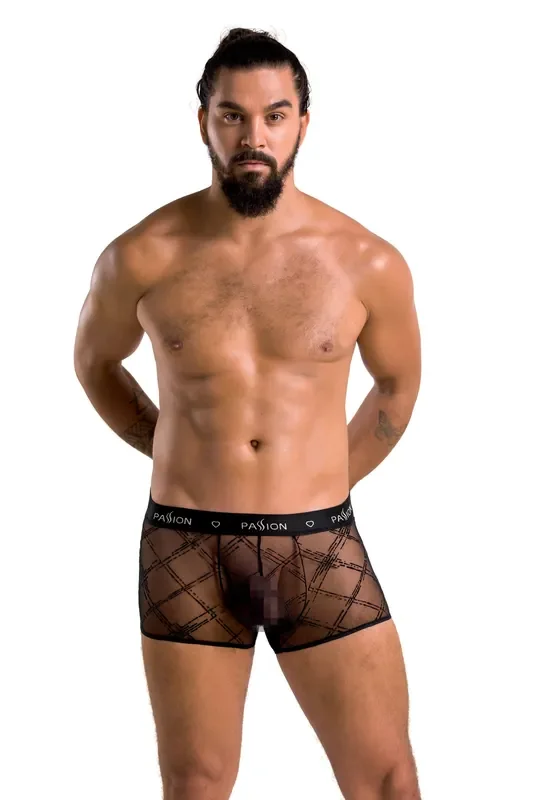 Herren Mesh Panty mit dünnen Streifen
