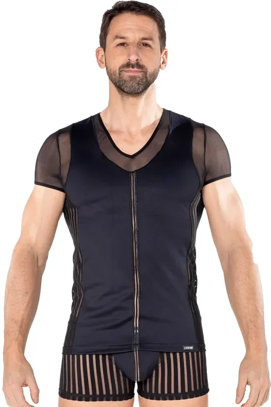 Herren Shirt aus Netz Material