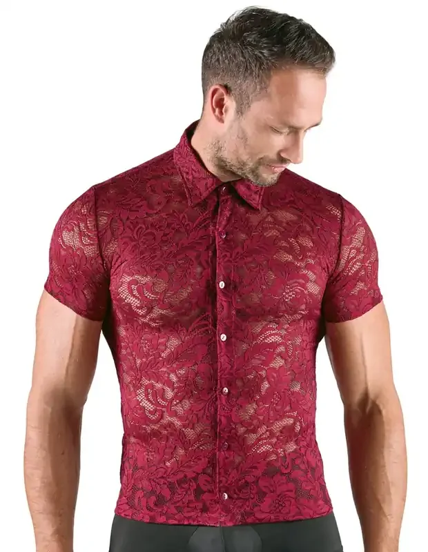 Herren Spitzen-Shirt XL