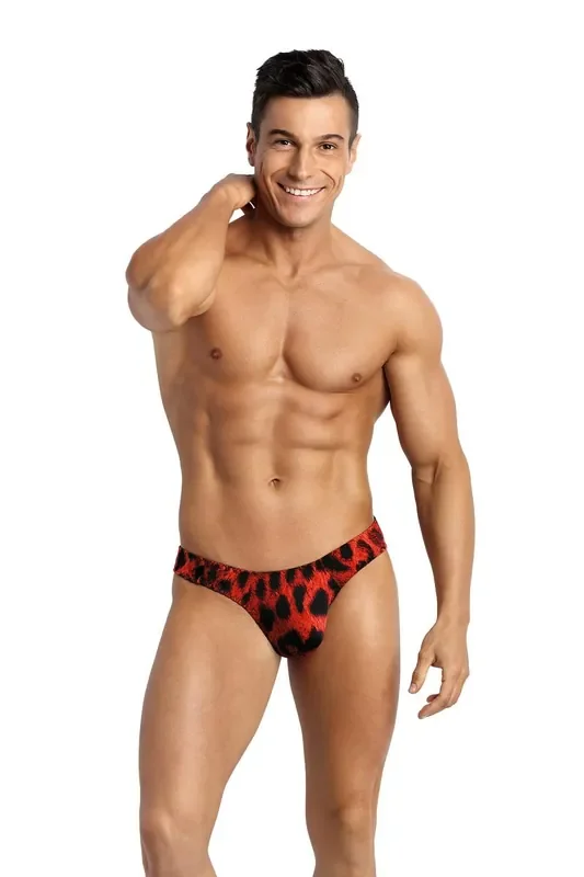 Herren String im Leo-Look
