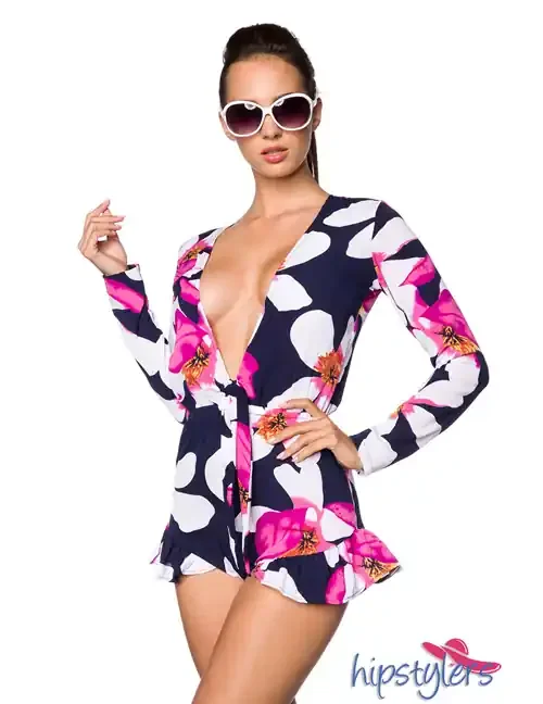 Hipstylers – Playsuit mit Exotik-Print