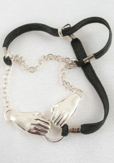 Hodenschmuck testicules caresses Silber