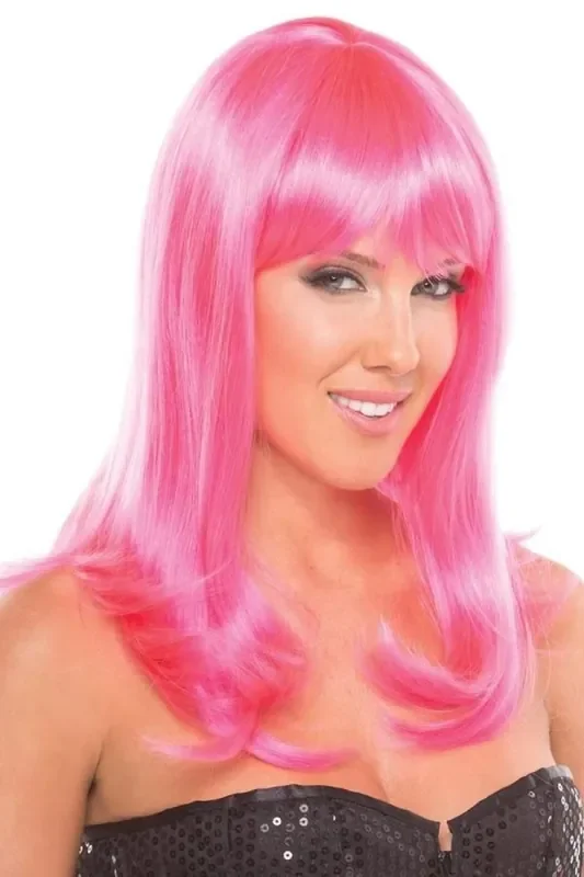 Hollywood-Perücke – Rosa