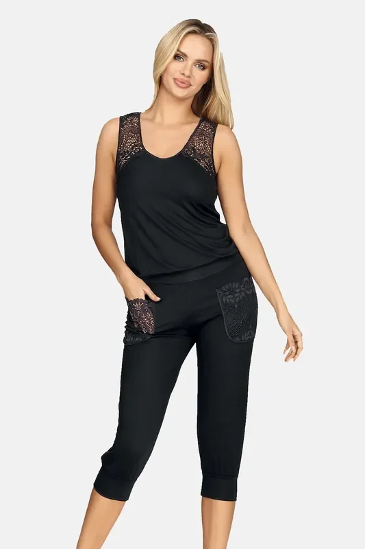 Homewear mit Spitze