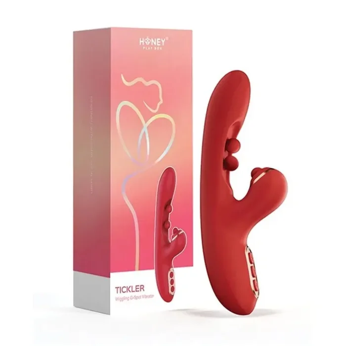 HoneyPlayBox – Tickler Wackelnder Klopfvibrator – Rot
