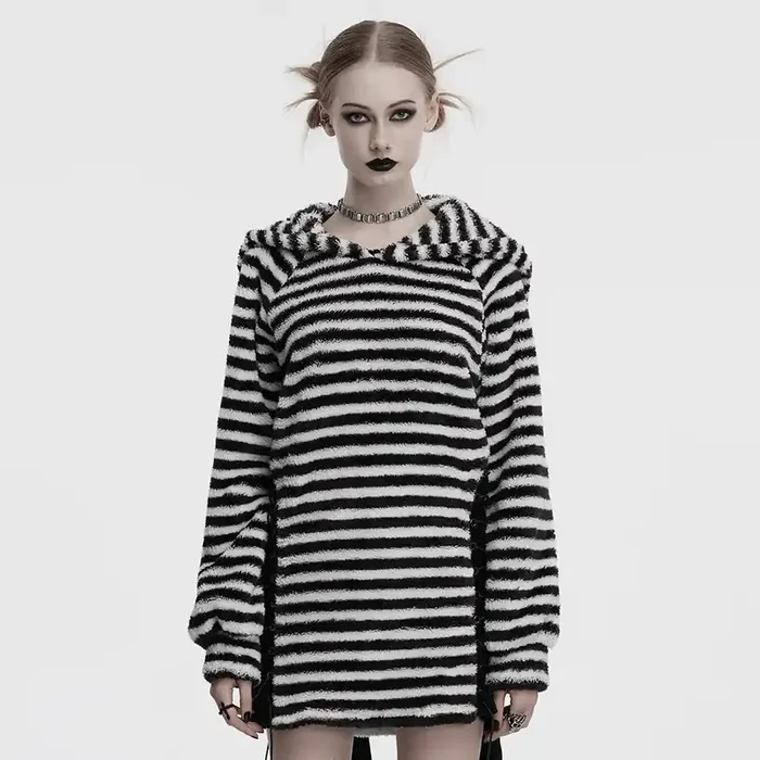 Hoodie Dress aus weichem Plüsch