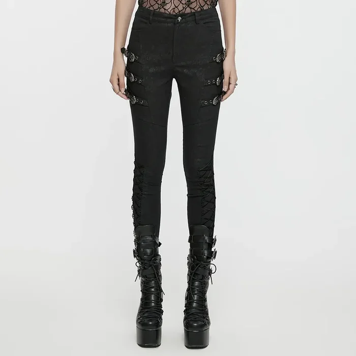 Hose mit barock-inspiriertem Ornament-Muster