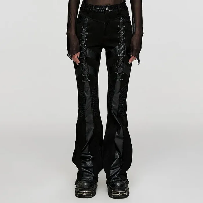 Hose mit Geometric Coated Details und Schnürung