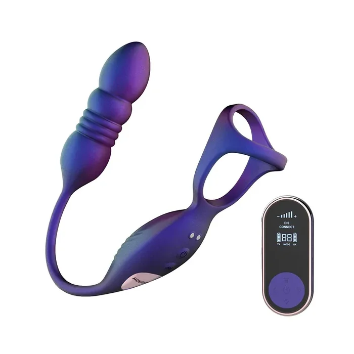 Hueman – Deep Impact Cock- und Hodenring – Lila