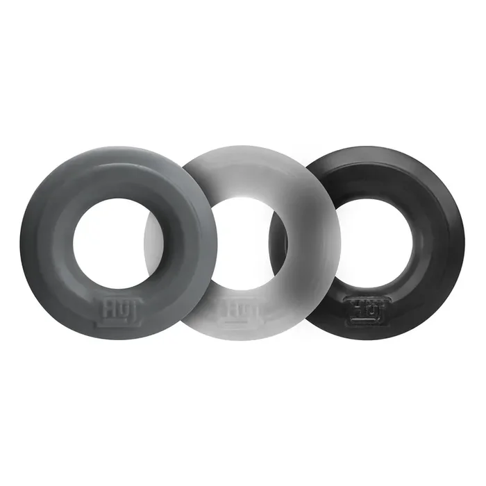 Huj3 – Cockring 3-Pack – Tar / Ice / Stone