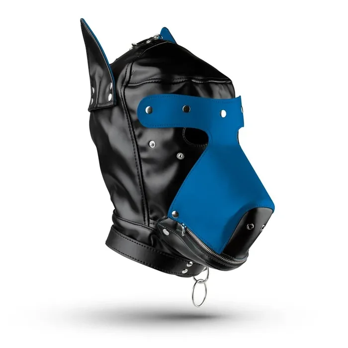 Hundemaske – Schwarz/Blau