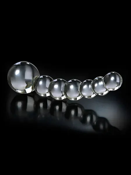 Icicles No. 66 Glas-Analdildo, transparent