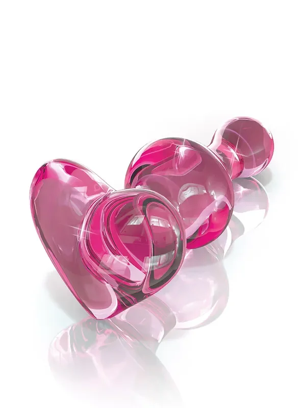 Icicles No 75 Glas-Analplug, rosa