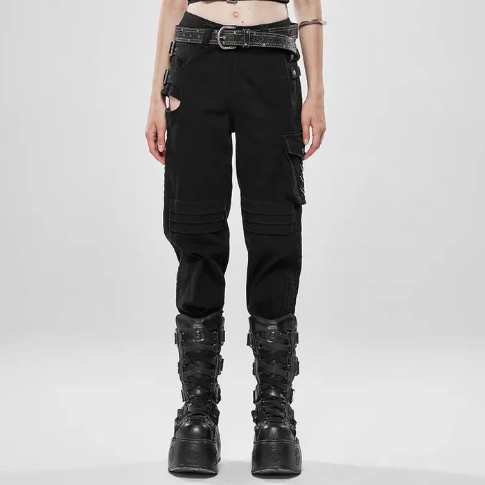 Industrial Gothic Hose mit Cut-Out-Details
