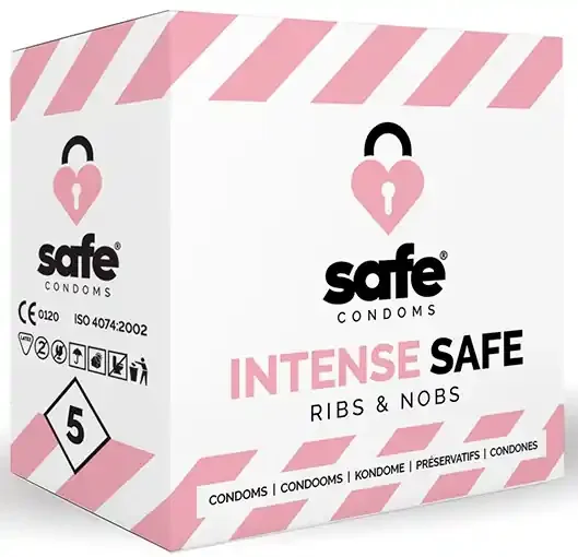 INTENSE SAFE texturierte Kondome x5